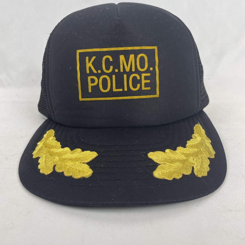 Vintage Kansas City Missouri K.C. MO Police Scrambled Eggs Trucker Hat Snapback